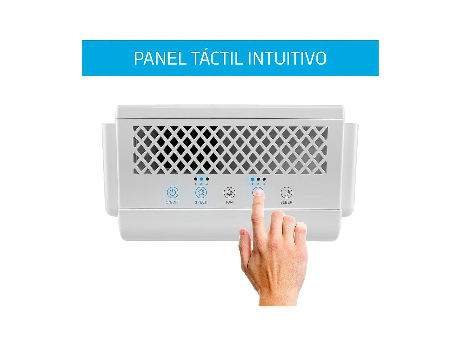 Purificador de aire Orbegozo PU 1000 45W 188 m³/h control táctil blanco