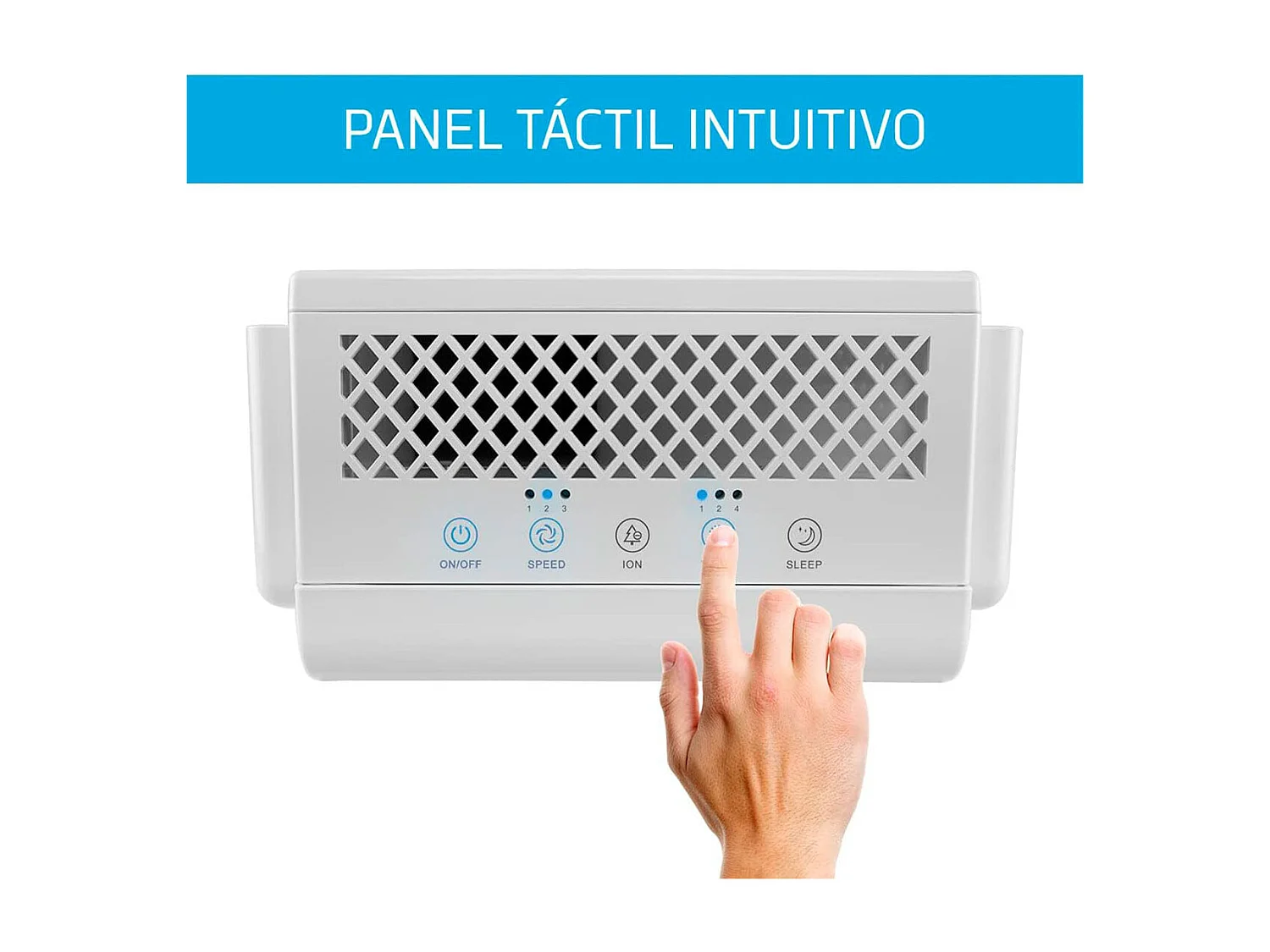 Purificador de aire Orbegozo PU 1000 45W 188 m³/h control táctil blanco