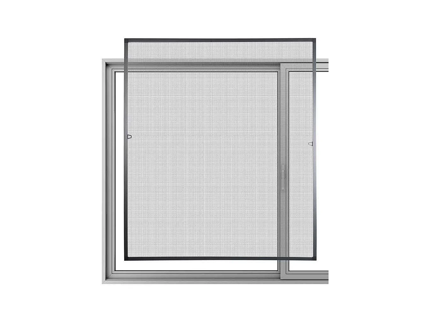 Mosquitera de ventana gris 150x130 cm