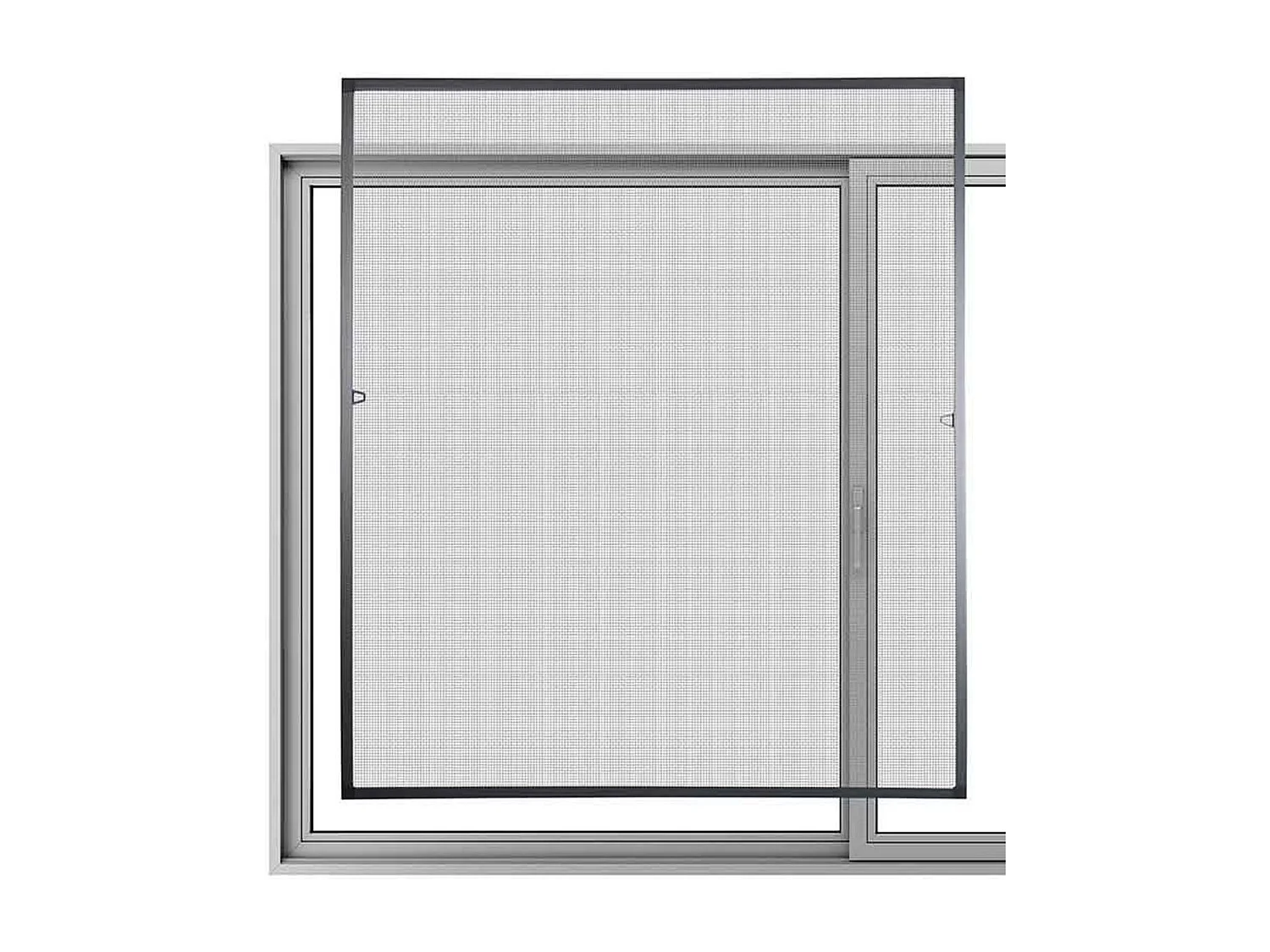 Mosquitera de ventana gris 150x130 cm