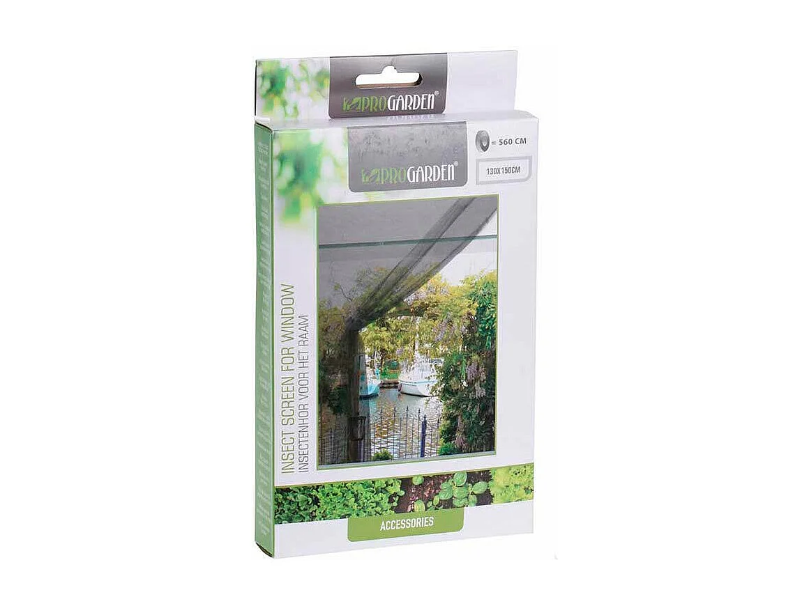 Mosquitera para ventana ProGarden negro 150x130 cm