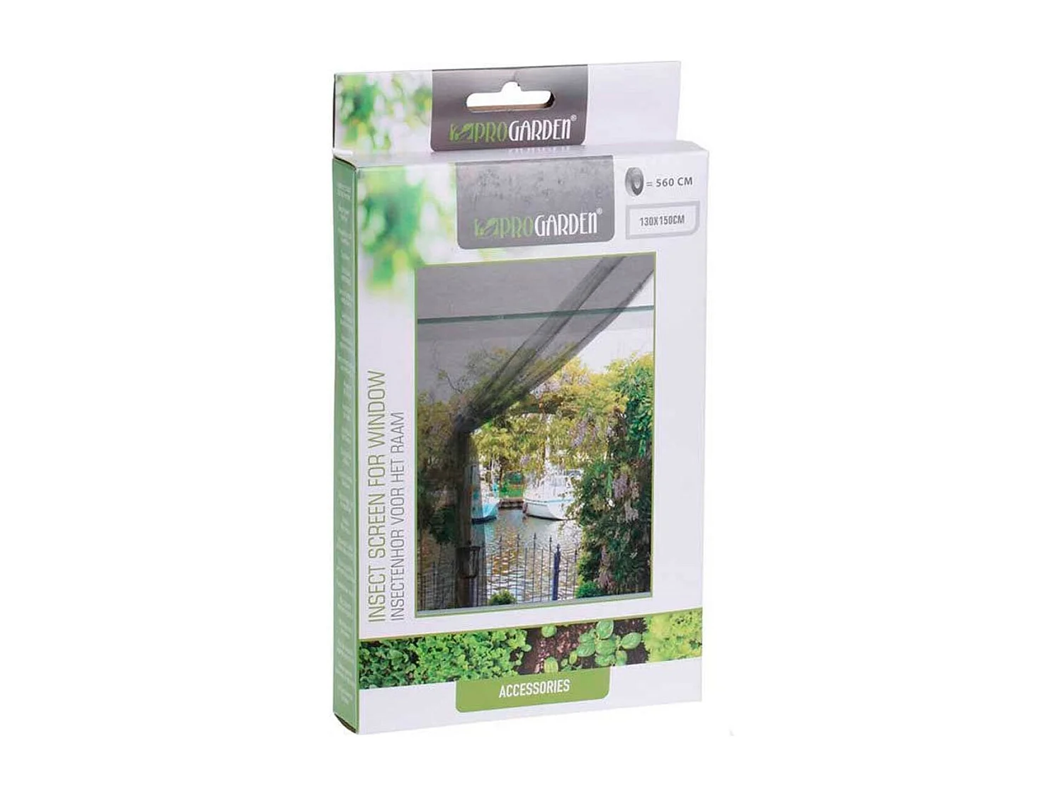 Mosquitera para ventana ProGarden negro 150x130 cm