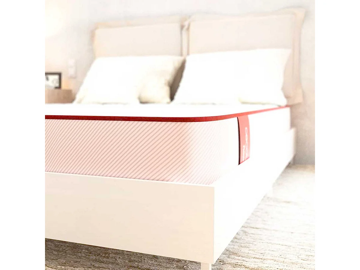 Colchón viscoelástico Cecotec Colchón Flow PureVital 1900 doble cara blanco 150x200