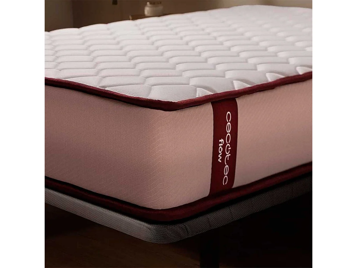 Colchón viscoelástico Cecotec Colchón Flow PureVital 1900 doble cara blanco 160x200