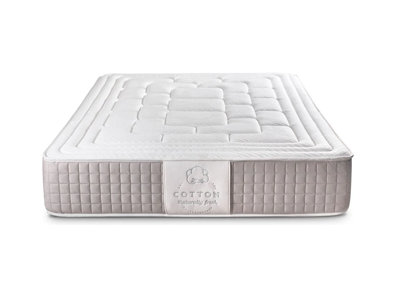 Colchón Cotton Comfort Viscotechnology núcleo Flexcel 28kg/m3 blanco 150x190 cm