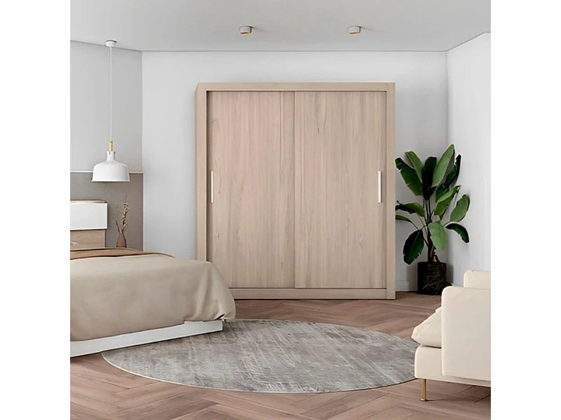 Armario Sava 2 puertas correderas sahara 201x182x58,7 cm