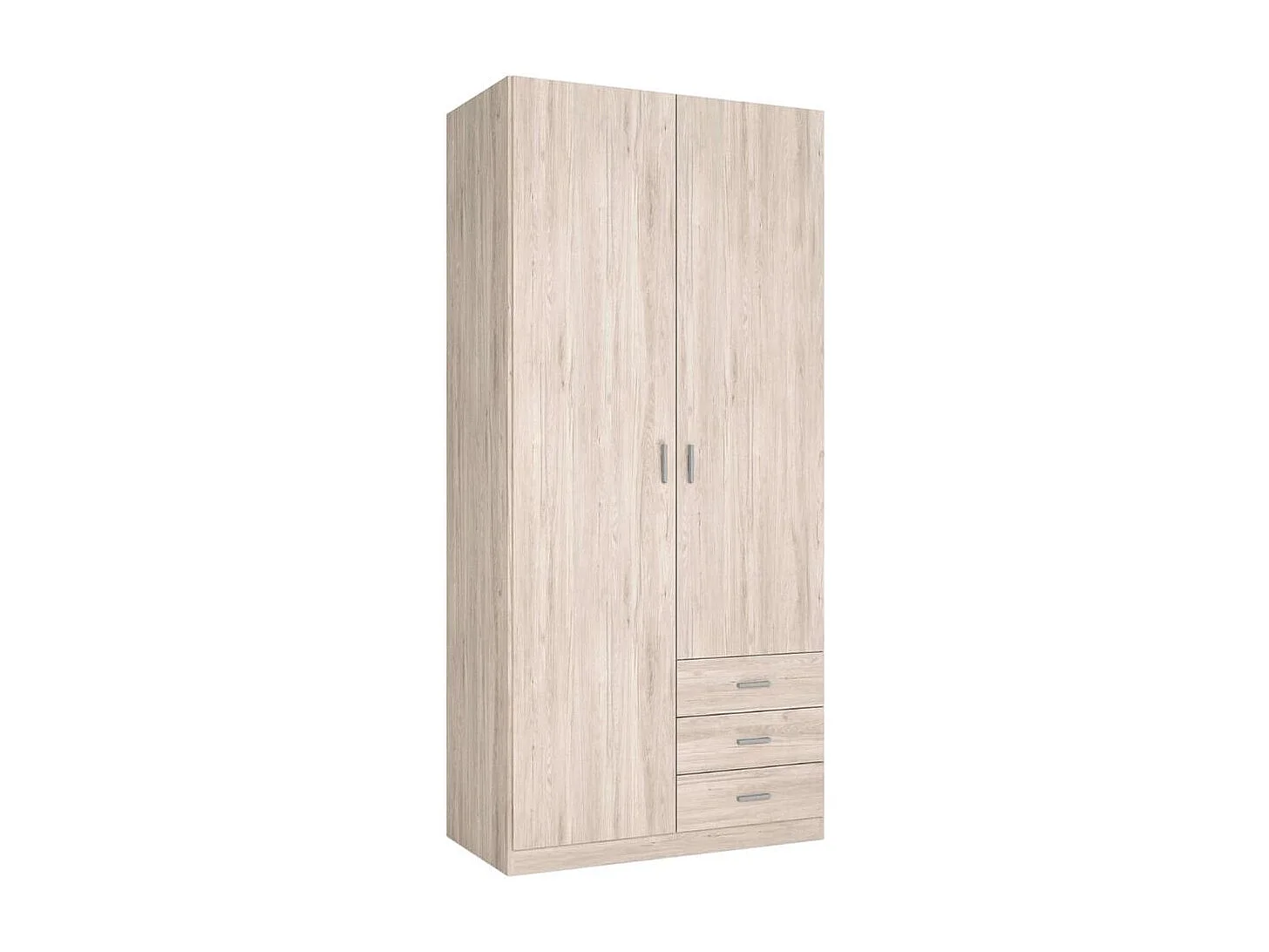 Armario Roma 2 puertas + 3 cajones sahara 215,5x99,8x52,6 cm