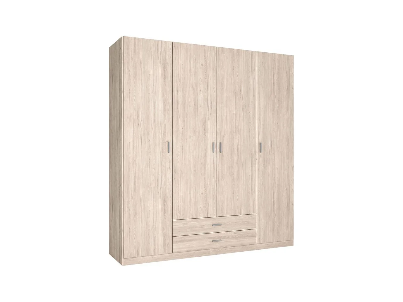 Armario Roma 4 puertas + 2 cajones sahara 215,5x198x52,6 cm
