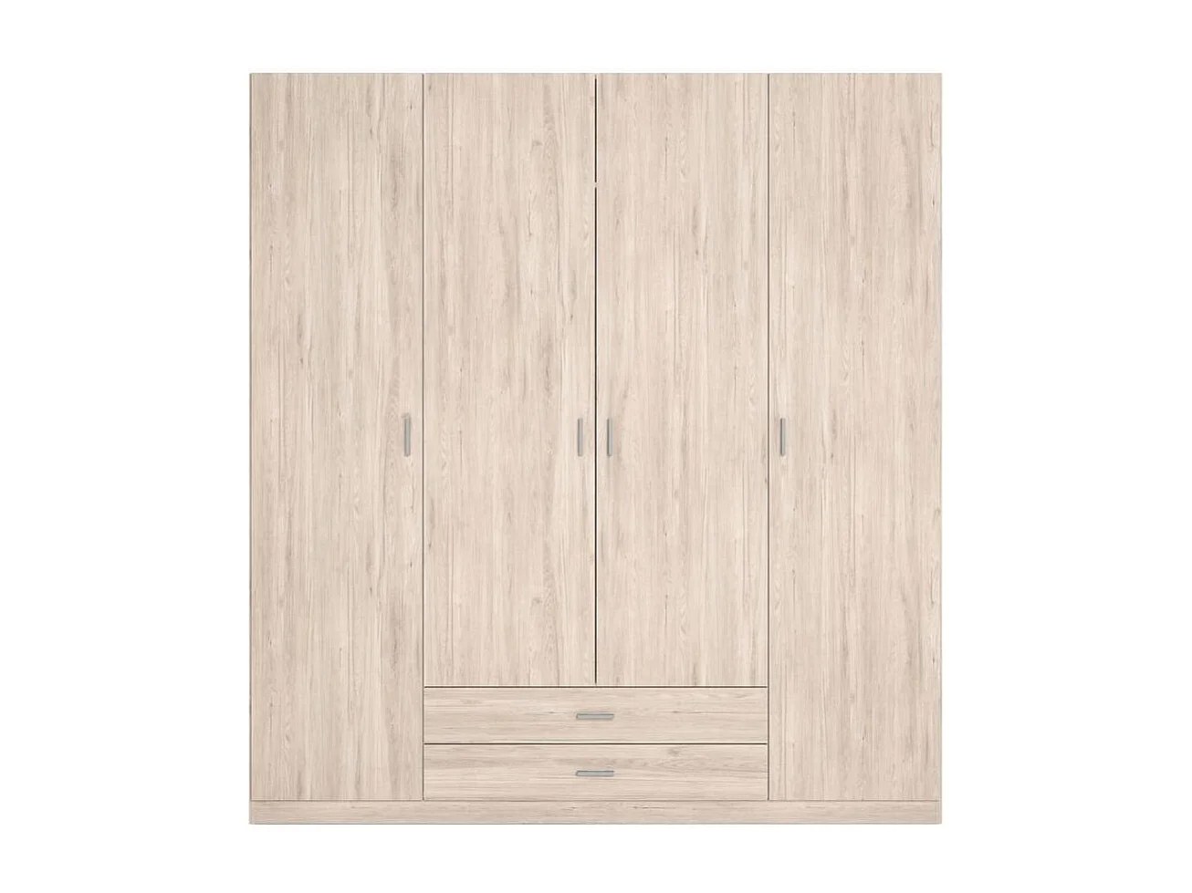 Armario Roma 4 puertas + 2 cajones sahara 215,5x198x52,6 cm