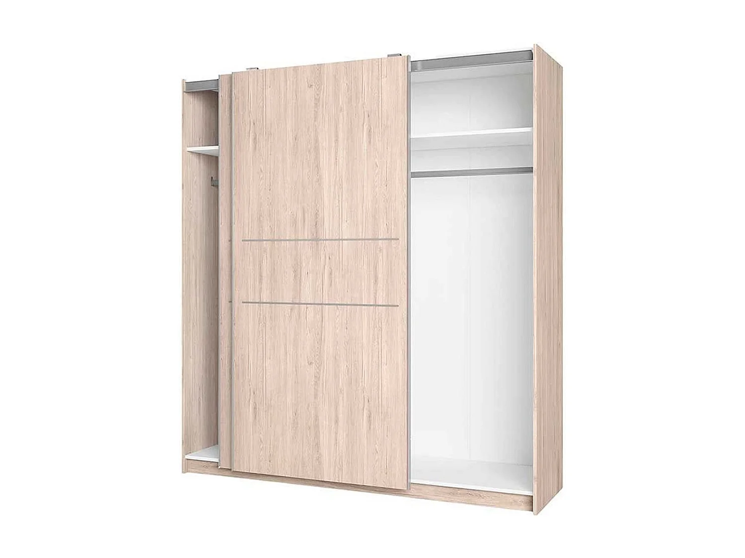Armario Siena 2 puertas correderas sahara 201x182x56 cm