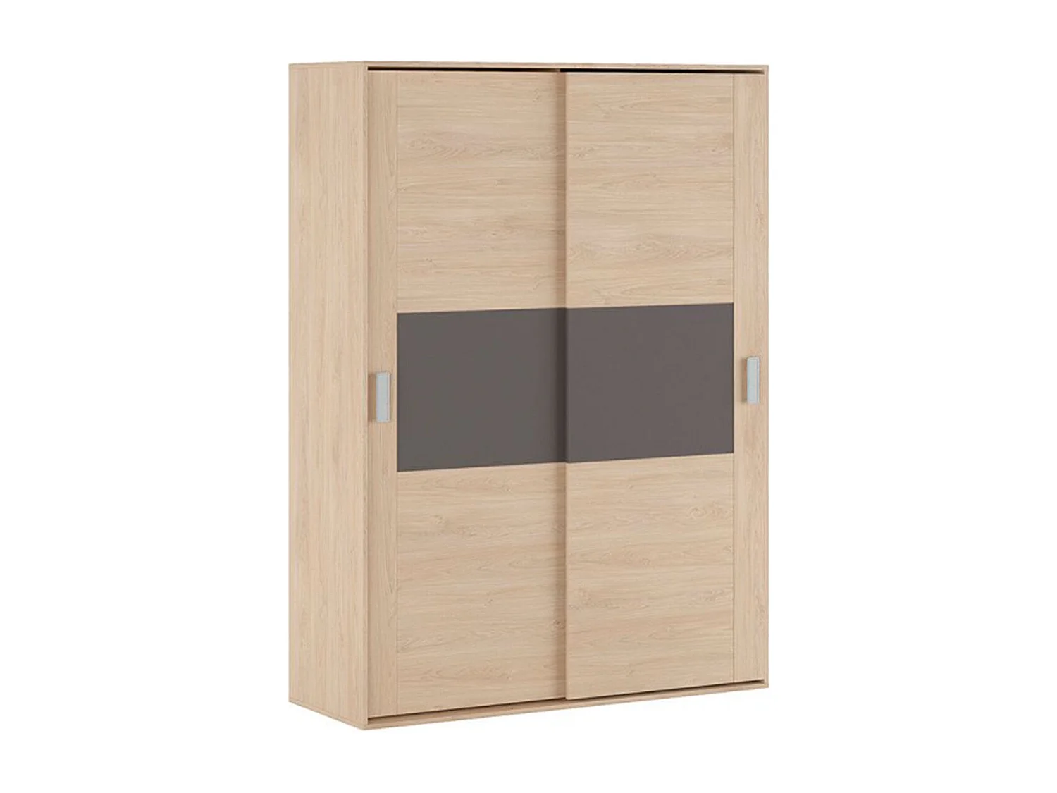 Armario Donald 2 puertas correderas Puccini/Grafito 207x150x55 cm