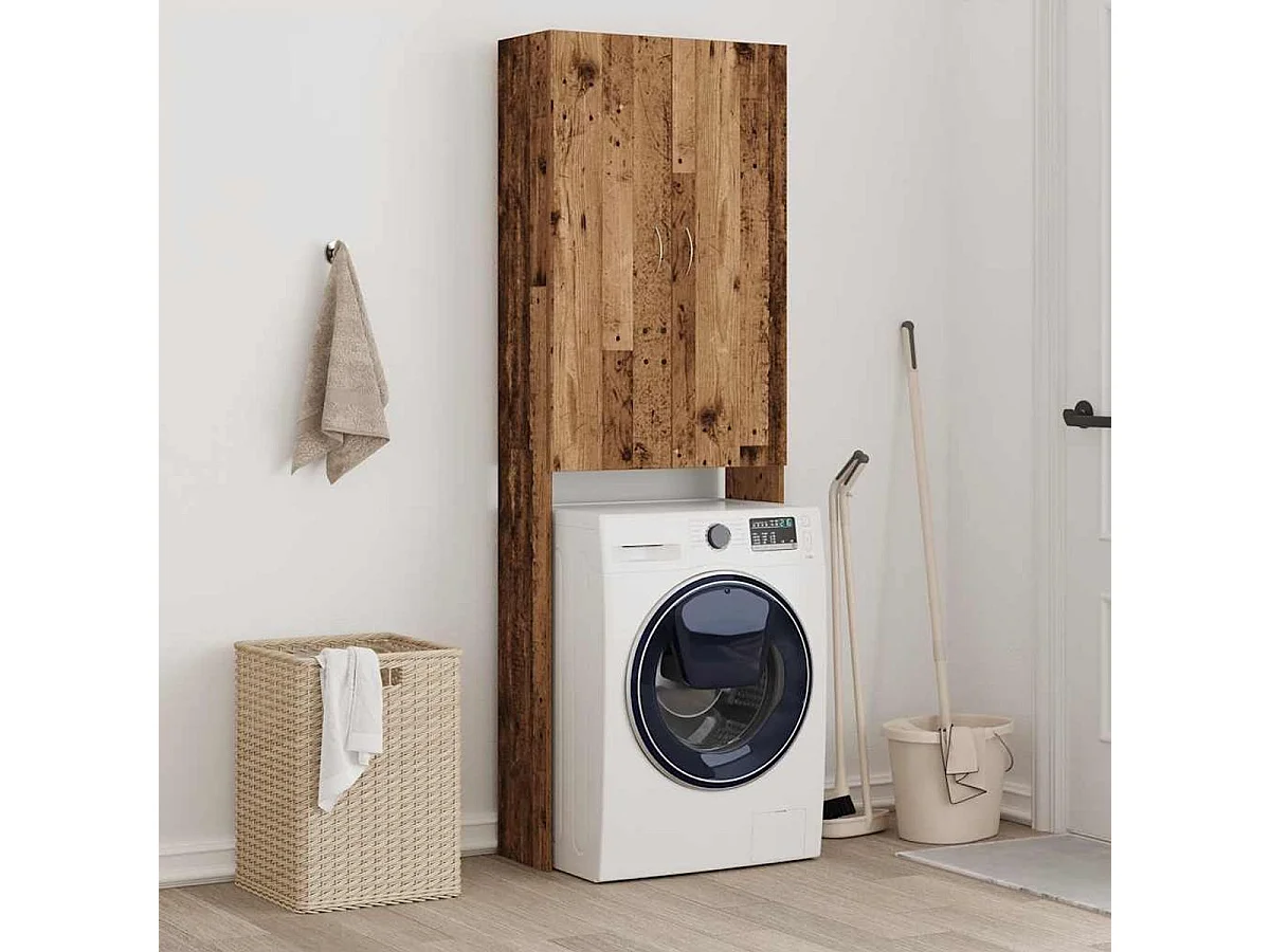 Armario para lavadora Pica 2 puertas madera 190x64x25,5 cm