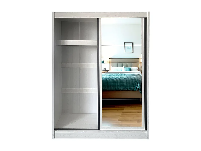 Armario Marbella 2 puertas correderas blanco artik 220x160x58 cm