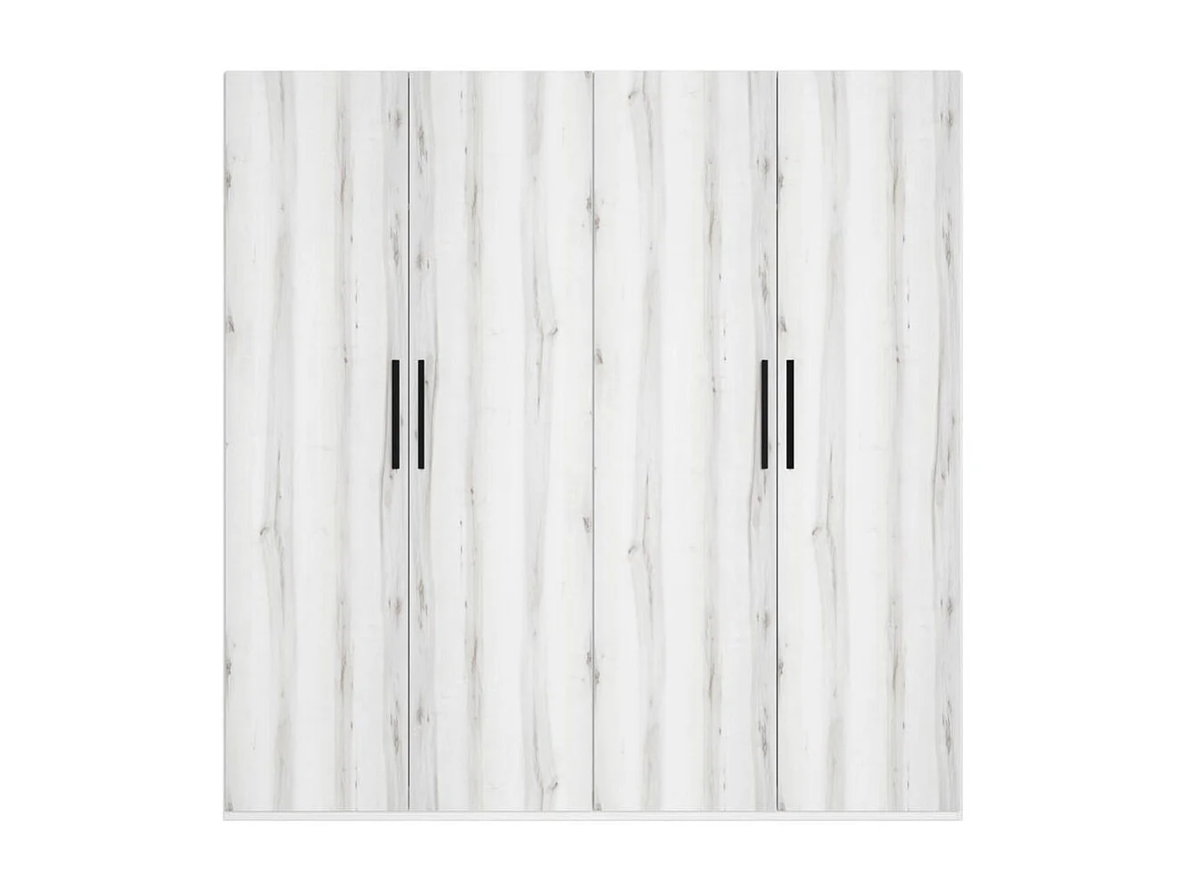 Armario Lido 4 puertas abatibles blanco 197,5x181,4x52,6 cm