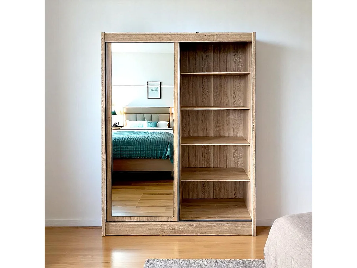 Armario Marbella 2 puertas correderas cambria 220x160x58 cm