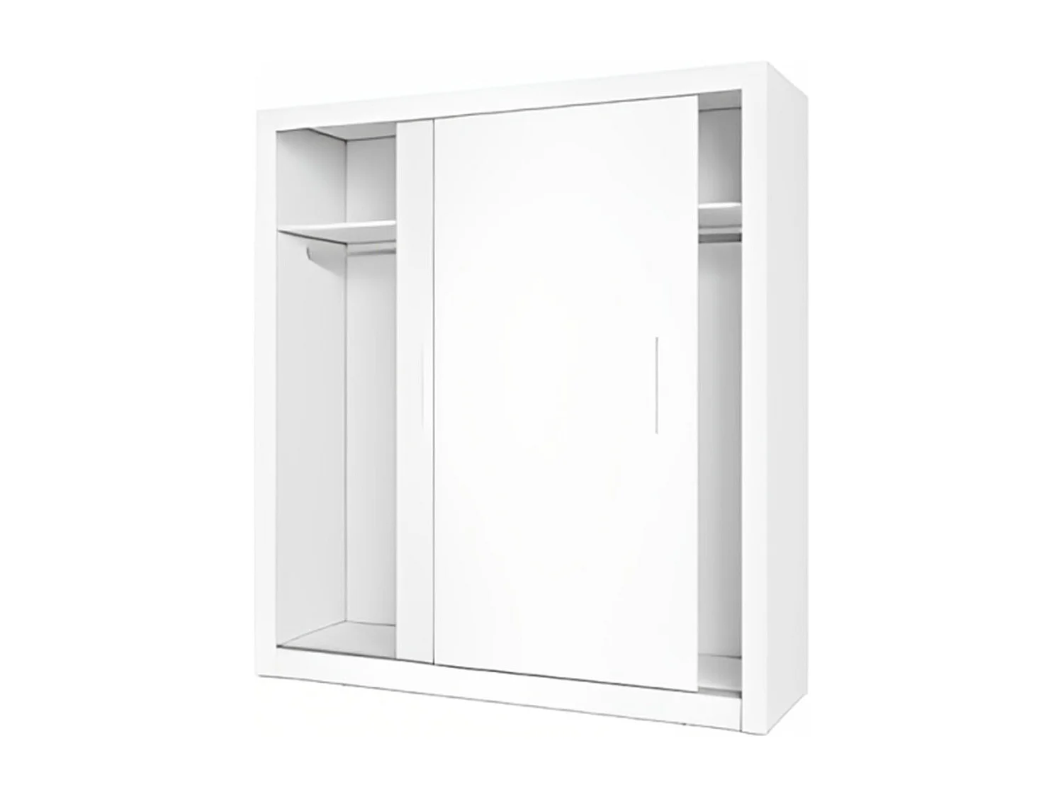 Armario Sava 2 puertas correderas blanco mate 201x182x58,7 cm