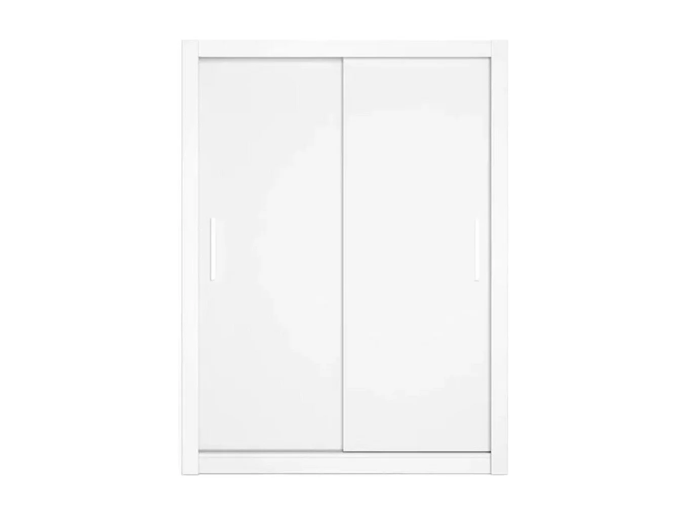 Armario Sava 2 puertas correderas blanco mate 201x150,5x58,7 cm