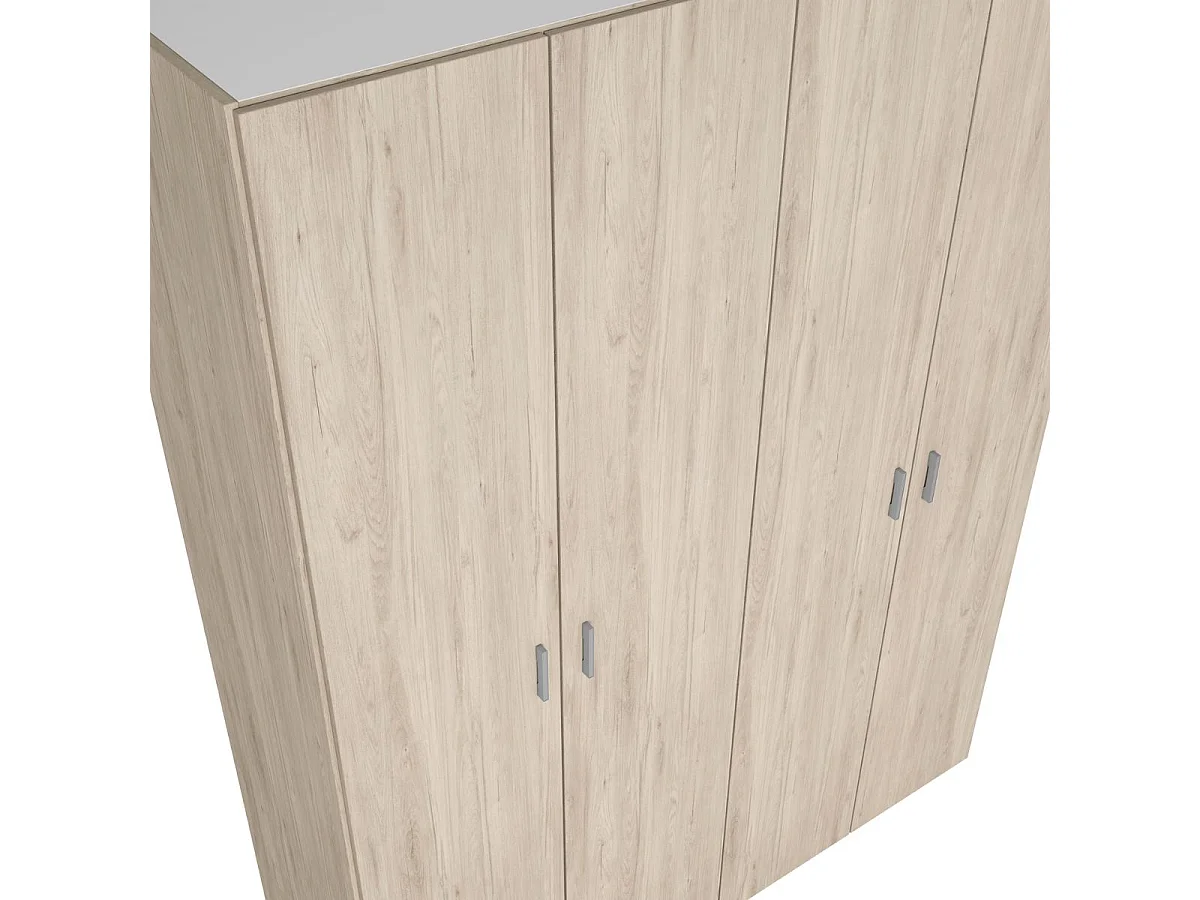 Armario River 4 puertas abatibles sahara 197,5x150,4x52,6 cm