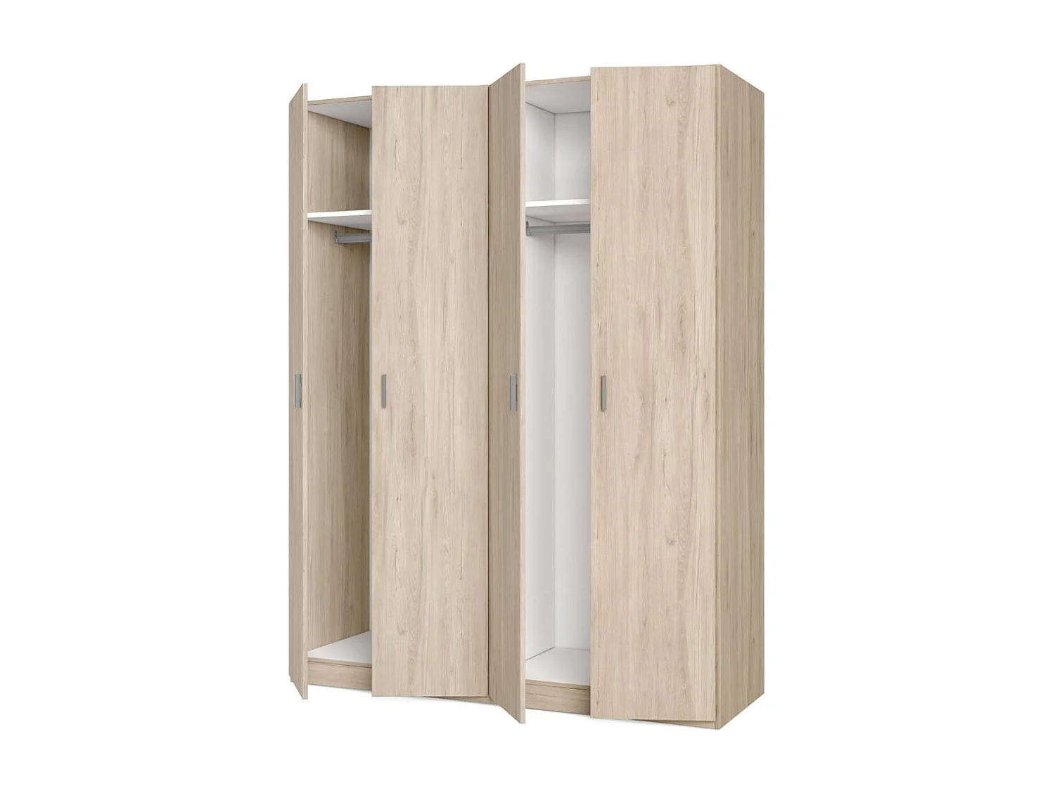 Armario River 4 puertas abatibles sahara 197,5x150,4x52,6 cm