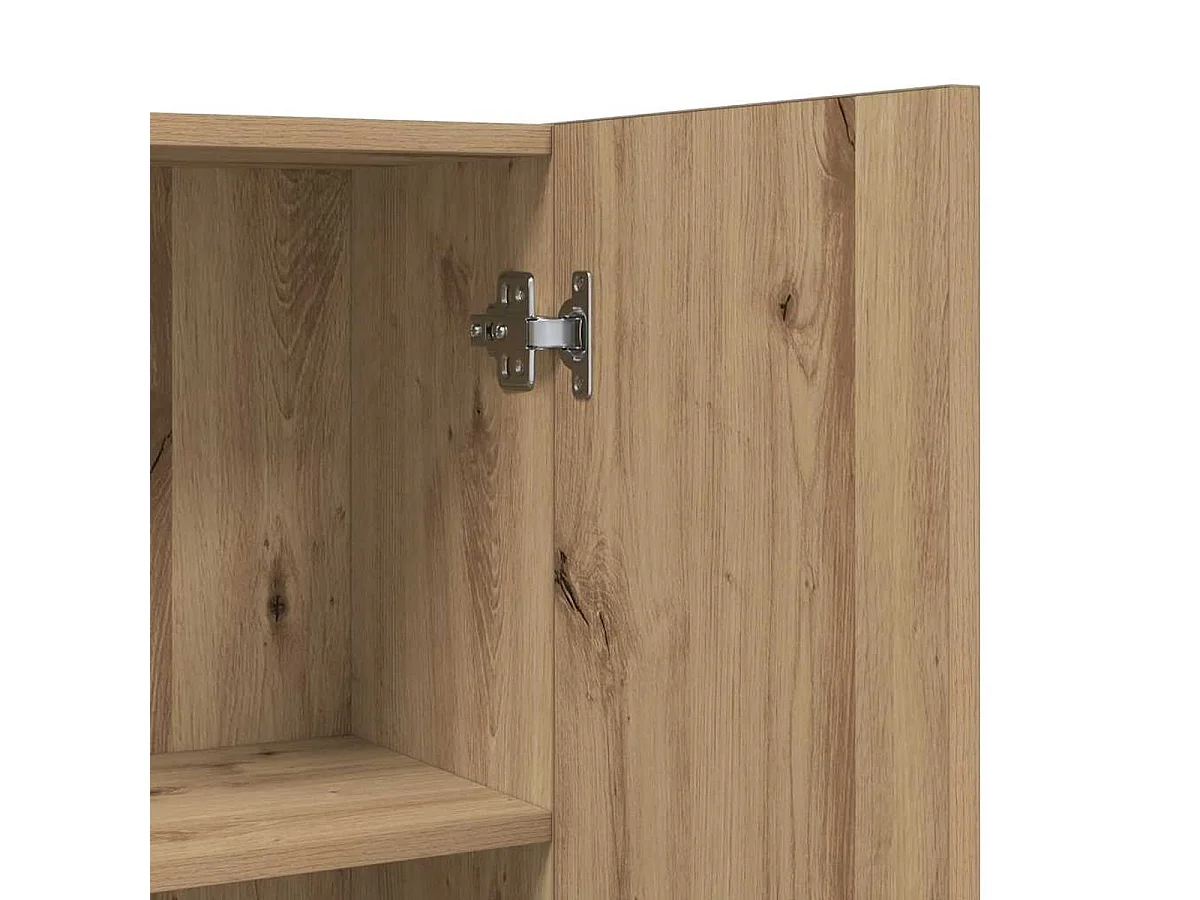 Armario para lavadora Pica 2 puertas  roble 190x64x25,5 cm