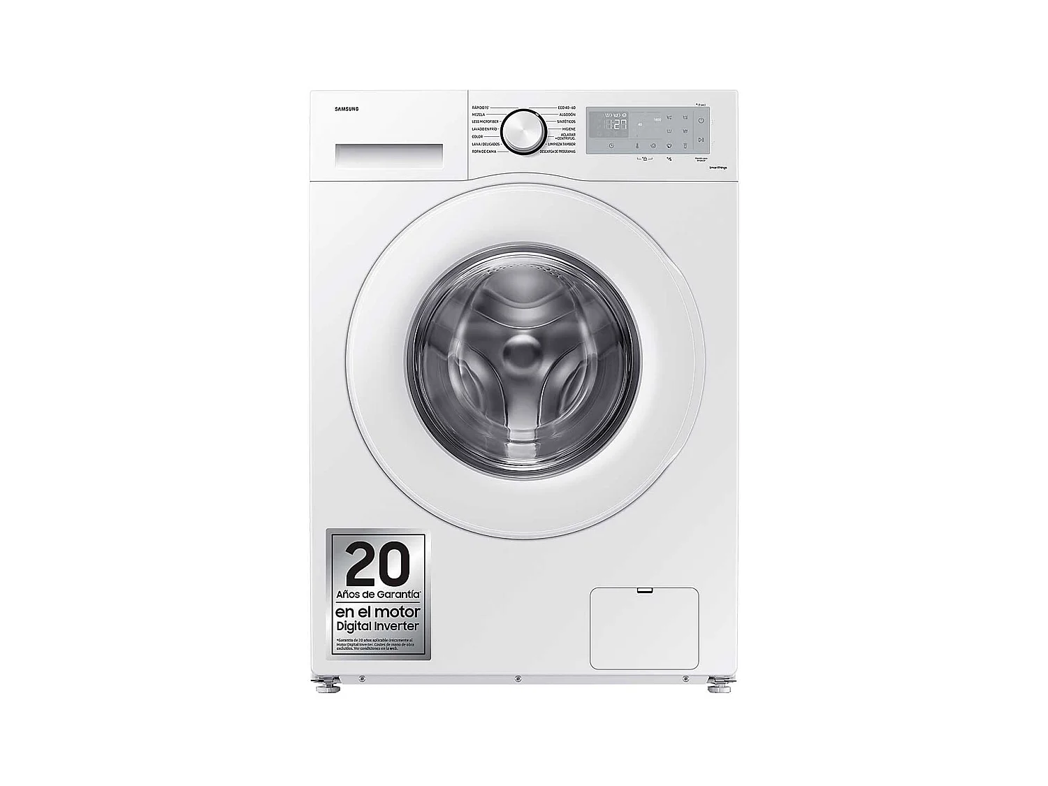 Lavadora de carga frontal Samsung Ecobubble WW80CGC04DTHEC 8kg 1400 rpm A blanco 85 cm