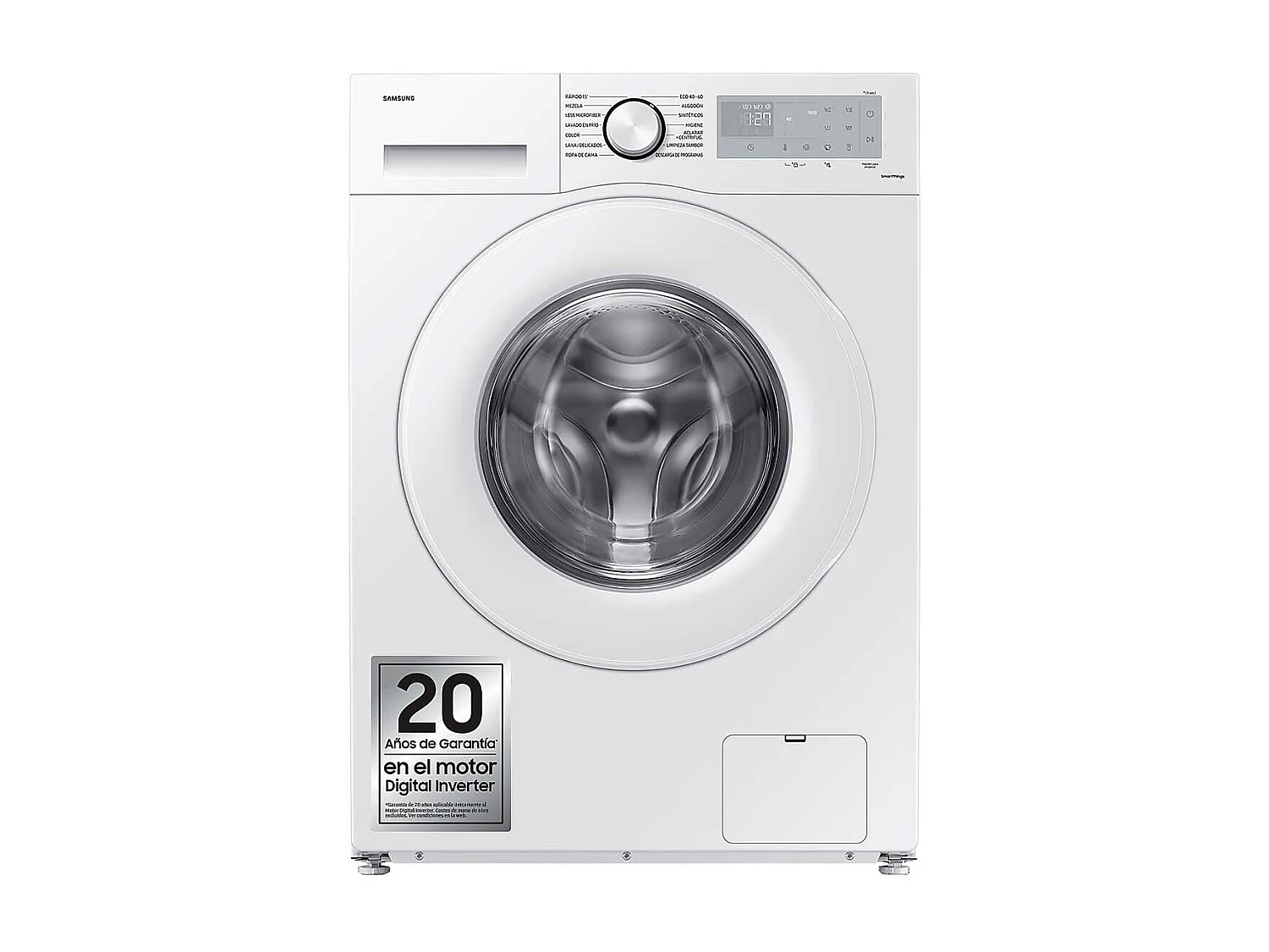 Lavadora de carga frontal Samsung Ecobubble WW80CGC04DTHEC 8kg 1400 rpm A blanco 85 cm