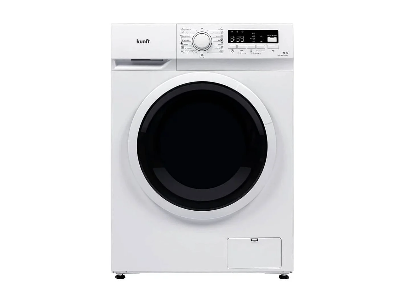 Lavadora carga frontal Kunft KWM8811 10kg 1400 rpm 15 programas A blanco 58,9 cm