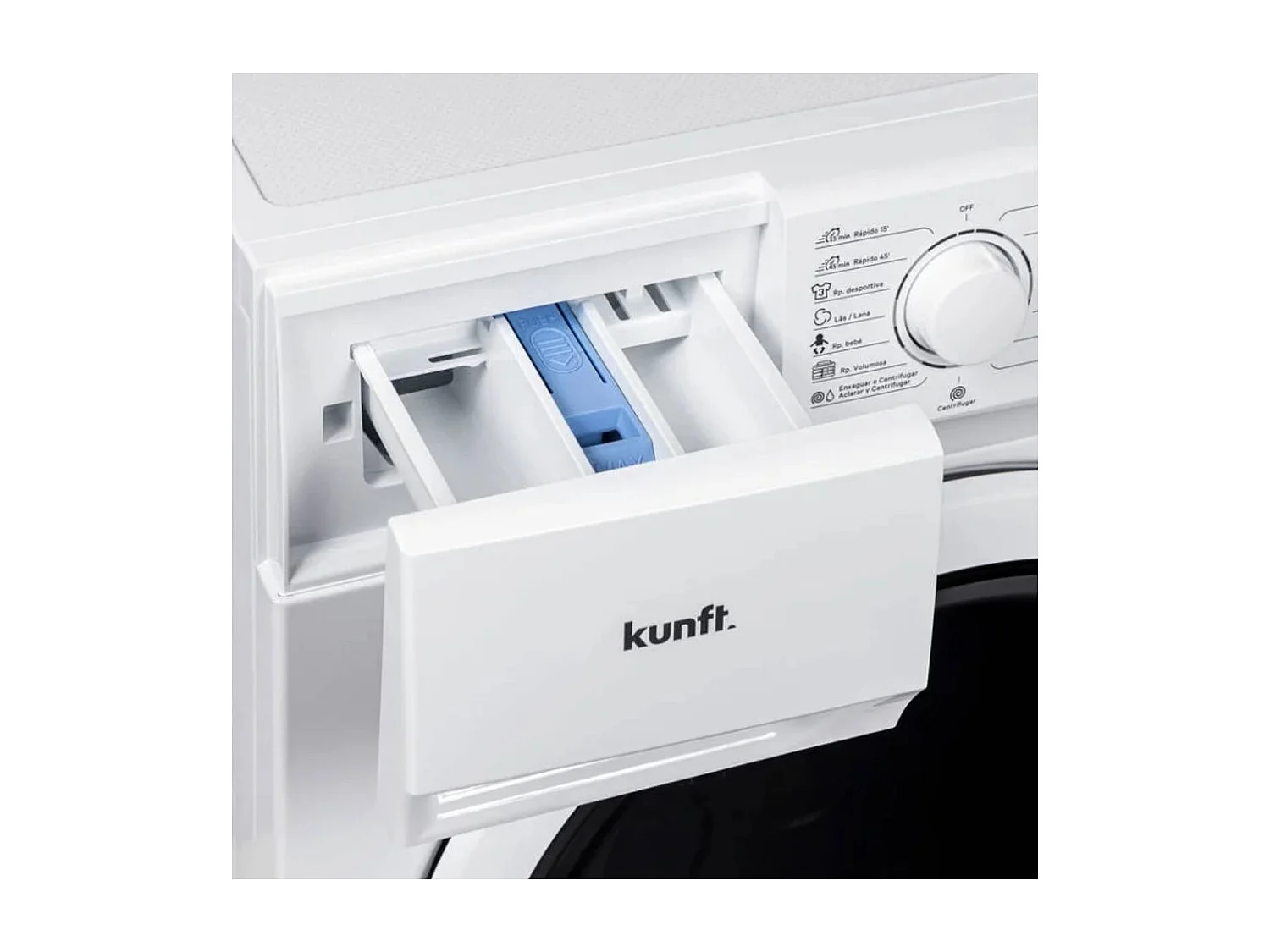 Lavadora carga frontal Kunft KWM8811 10kg 1400 rpm 15 programas A blanco 58,9 cm