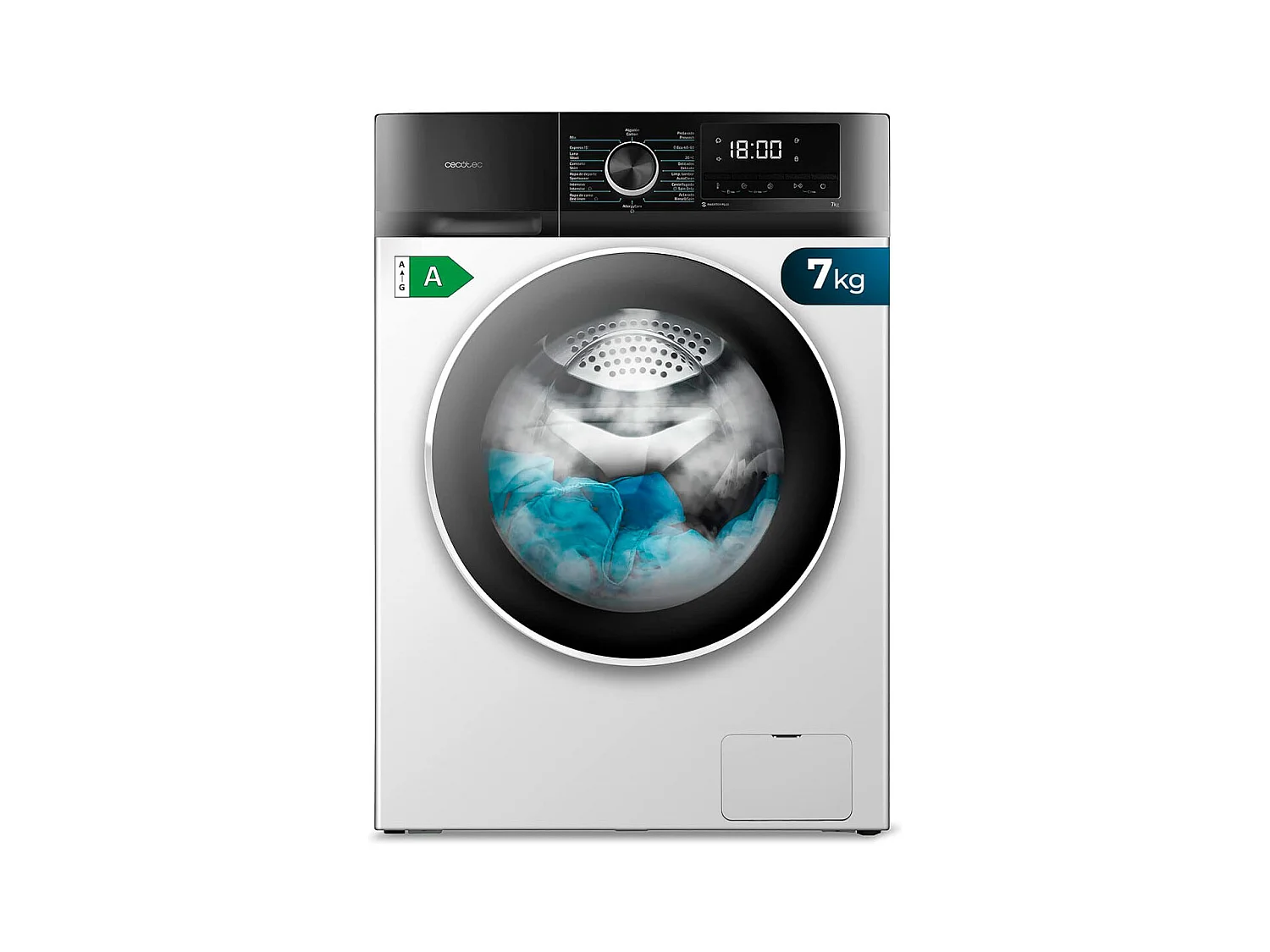 Lavadora Cecotec Bolero Dresscode 7500 Inverter A 7kg 1400 rpm A blanco 85 cm