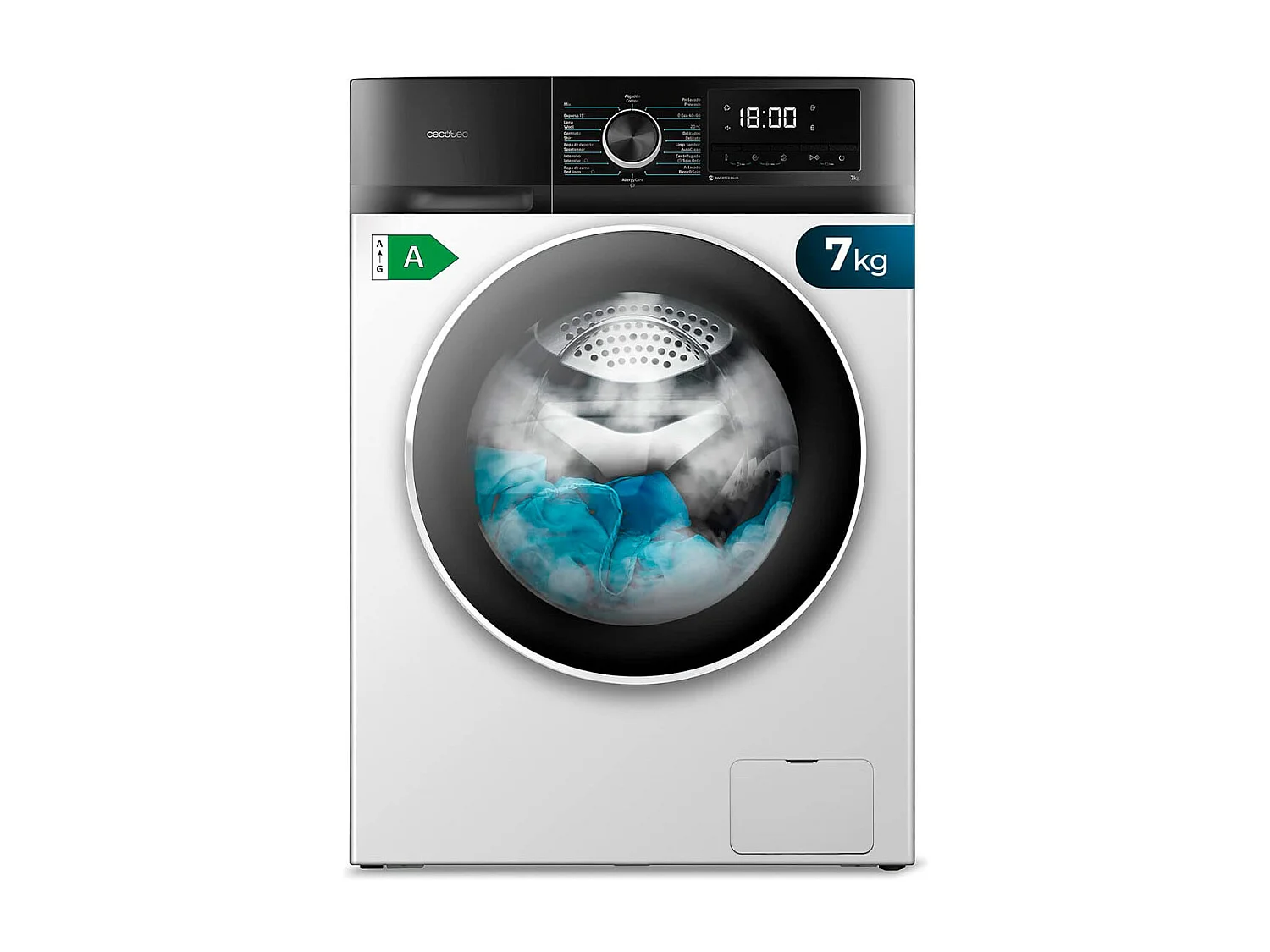 Lavadora Cecotec Bolero Dresscode 7500 Inverter A 7kg 1400 rpm A blanco 85 cm
