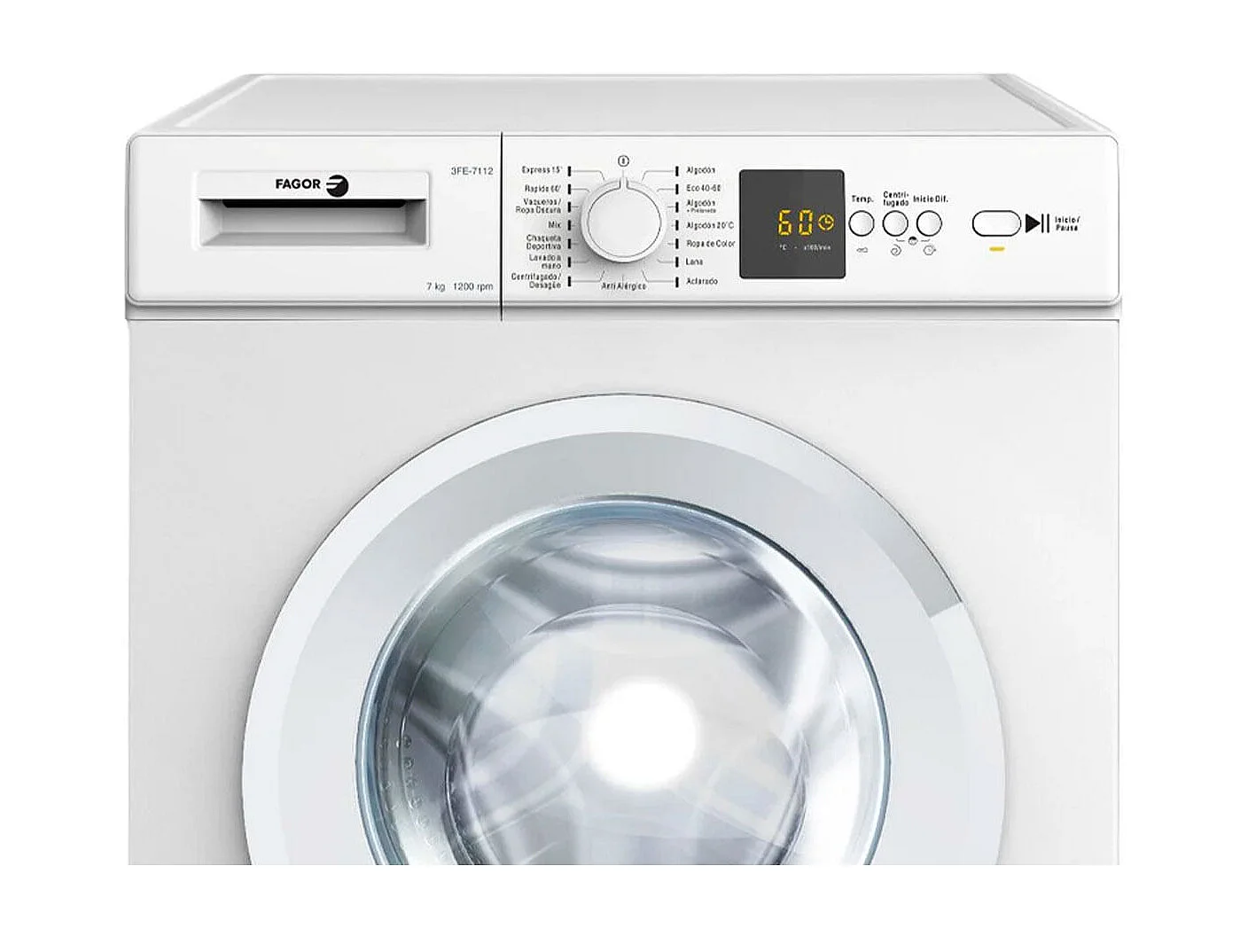 Lavadora Fagor 3FE-7112 7kg 1200 rpm 15 programas D blanco 84,5 cm