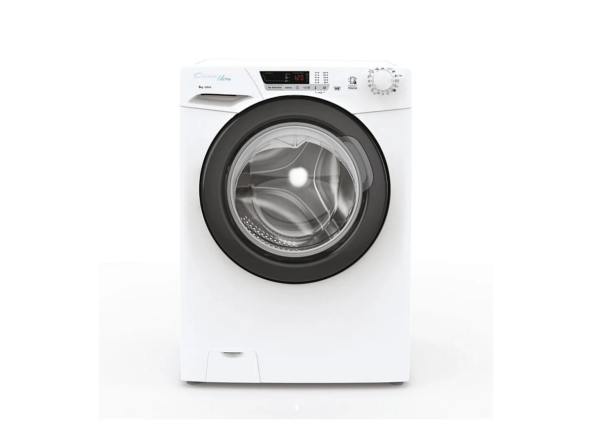 Candy Ultra HCU1282DWB4/1-S lavatrice Caricamento frontale 8 kg 1200 Giri/min Bianco