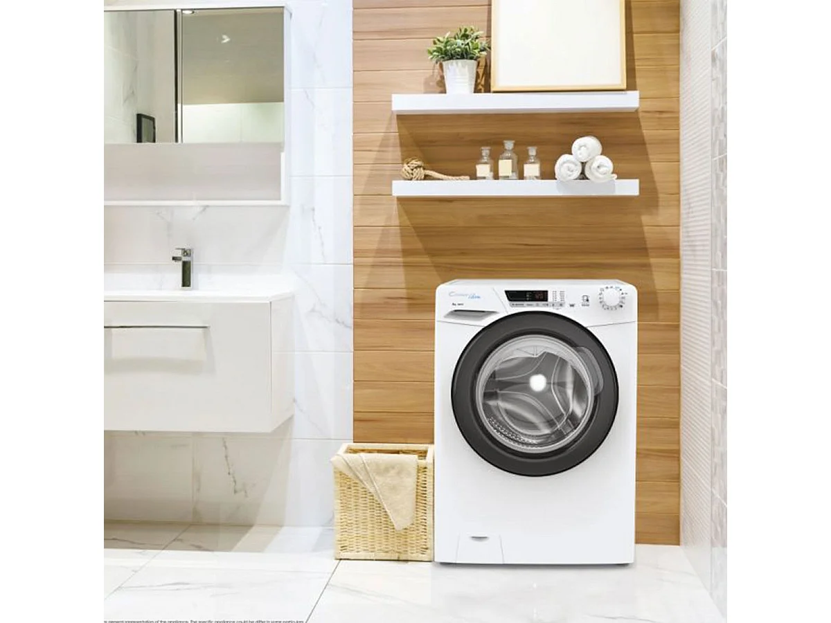 Candy Ultra HCU1282DWB4/1-S lavatrice Caricamento frontale 8 kg 1200 Giri/min Bianco