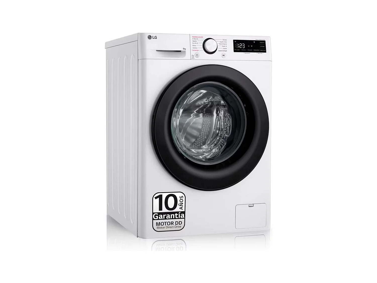 Lavadora LG F4WR5009A6W 9kg 1400 rpm Direct Drive con IA A blanco 85 cm