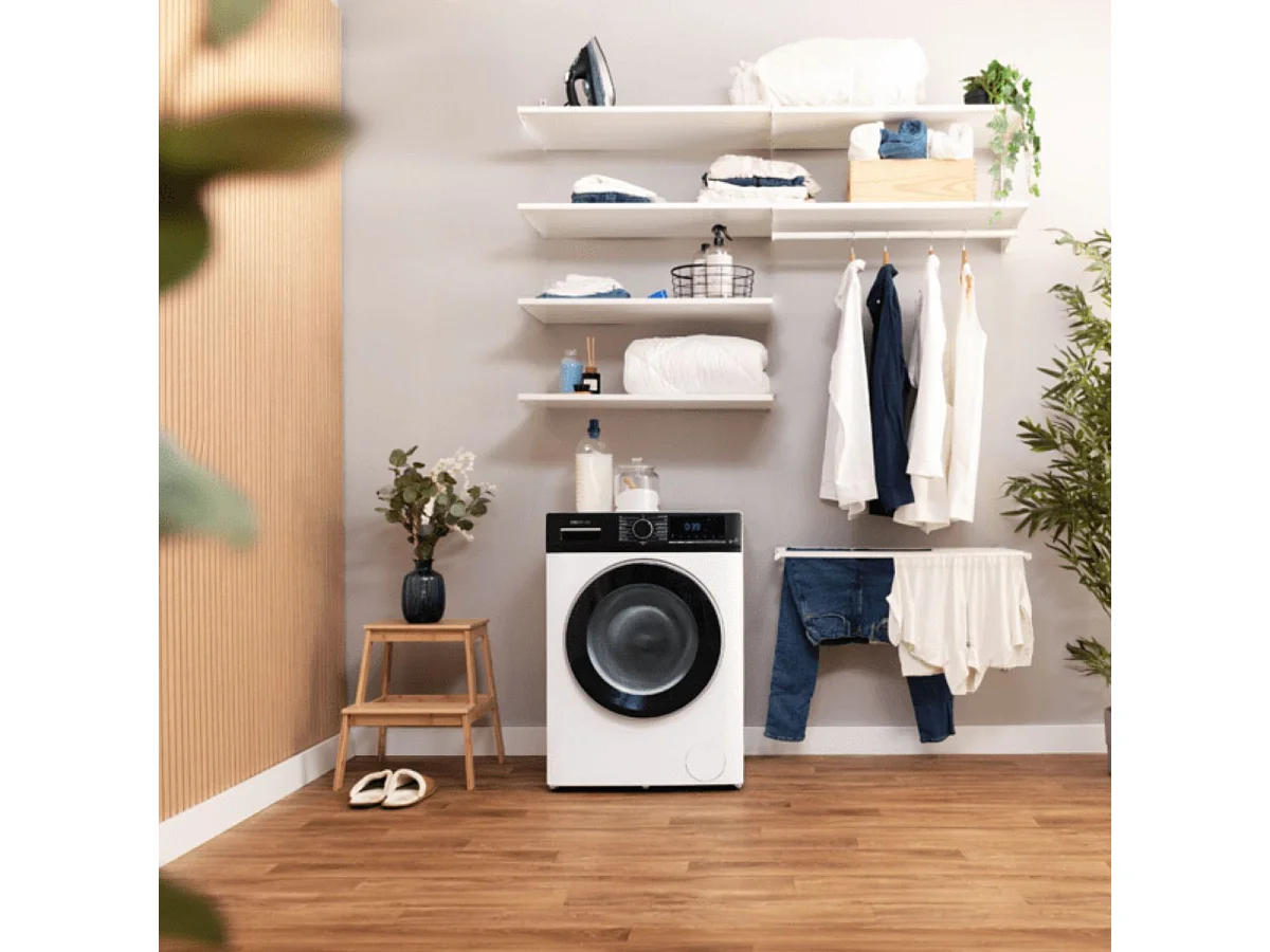 Lavadora Cecotec Bolero DressCode 9610 Inverter 1400 rpm 9kg A blanco/negro