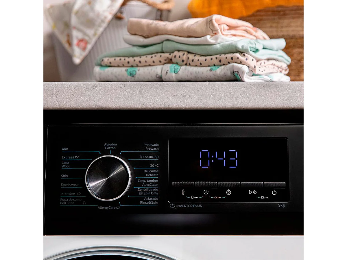 Lavadora Cecotec Bolero DressCode 10500 Inverter A 10kg 1400 rpm 16 programas A blanco 85 cm