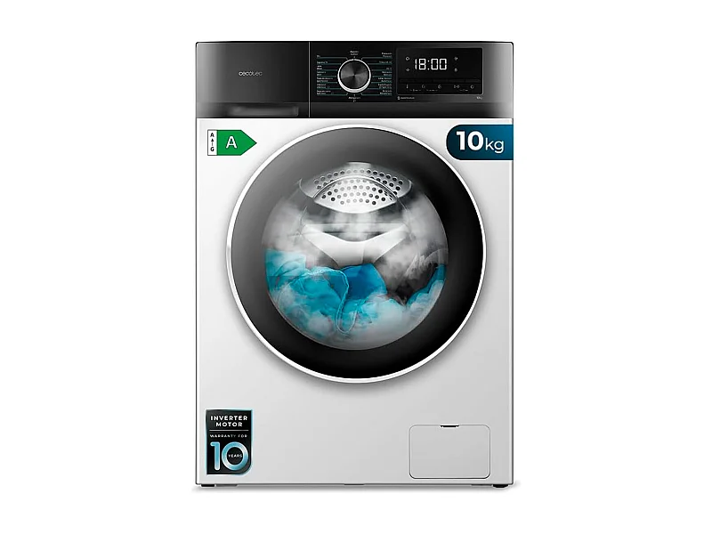 Lavadora Cecotec Bolero DressCode 10500 Inverter A 10kg 1400 rpm 16 programas A blanco 85 cm