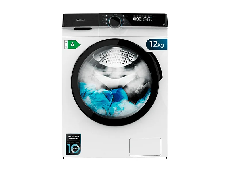Lavadora Cecotec Bolero DressCode 121000 12kg 1400 rpm Spa Care A blanco 85 cm