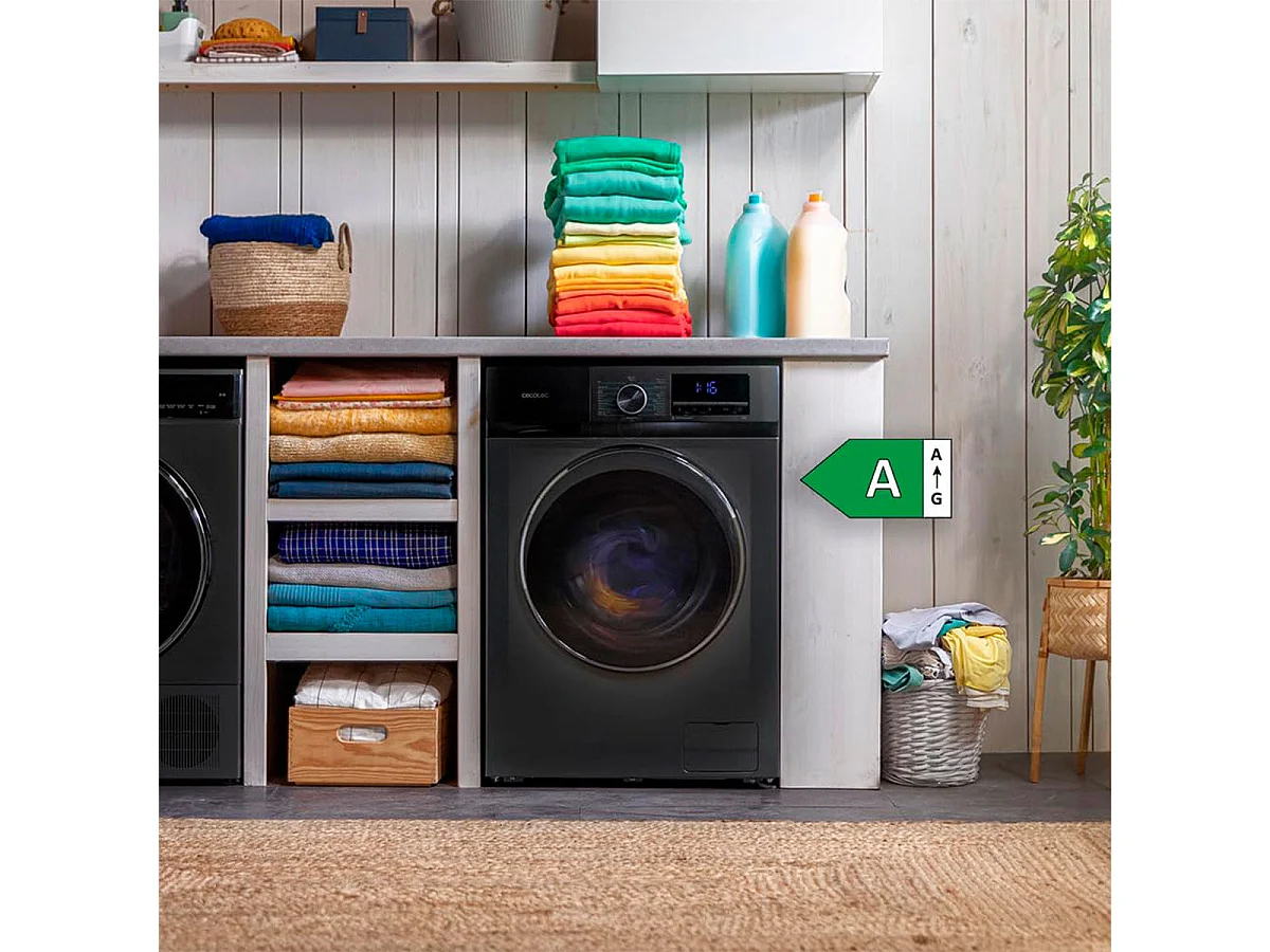 Lavadora Cecotec Bolero DressCode 10500 Inverter A 10kg 1400 rpm 16 programas A inox 85 cm