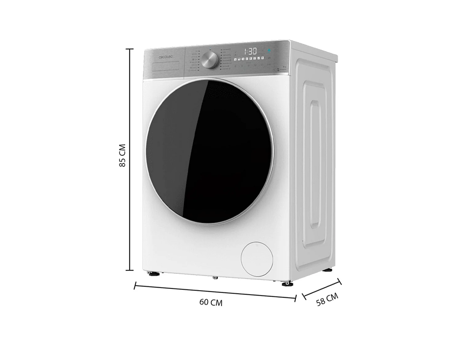 Lavadora Cecotec Bolero DressCode 9800 Inverter A 9kg 1400 rpm 16 programas A blanco 60 cm