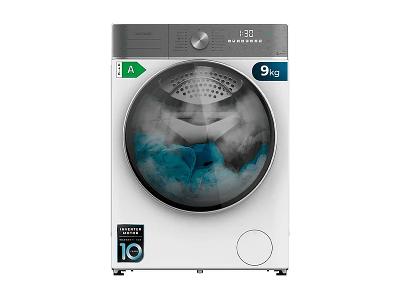 Lavadora Cecotec Bolero DressCode 9800 Inverter A 9kg 1400 rpm 16 programas A blanco 60 cm