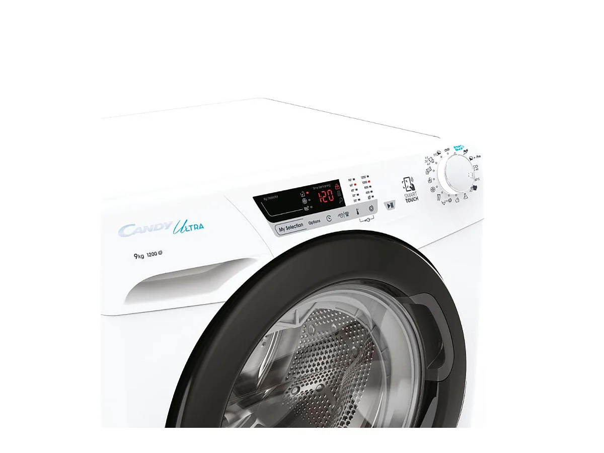 Candy Ultra HCU1292DWB4/1-S lavatrice Caricamento frontale 9 kg 1200 Giri/min Bianco