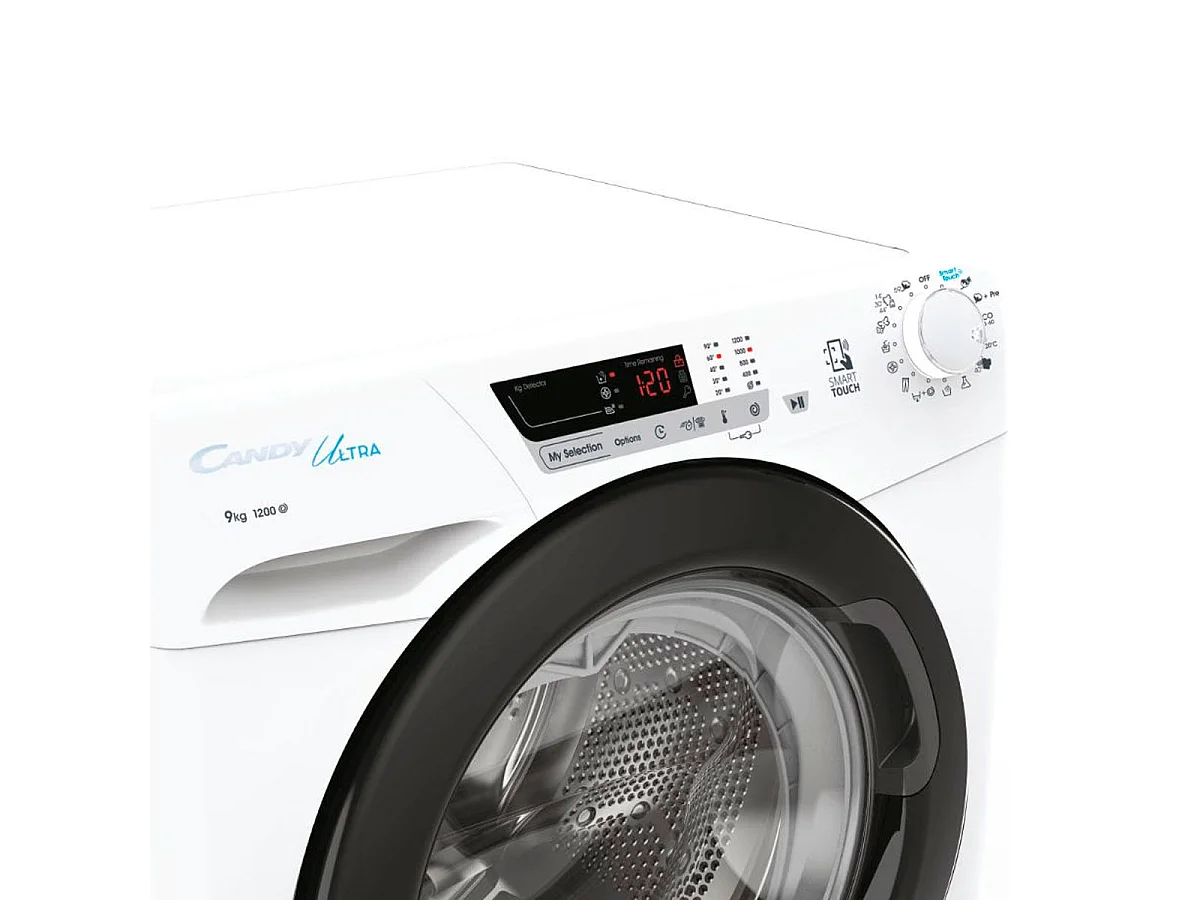 Candy Ultra HCU1292DWB4/1-S lavatrice Caricamento frontale 9 kg 1200 Giri/min Bianco