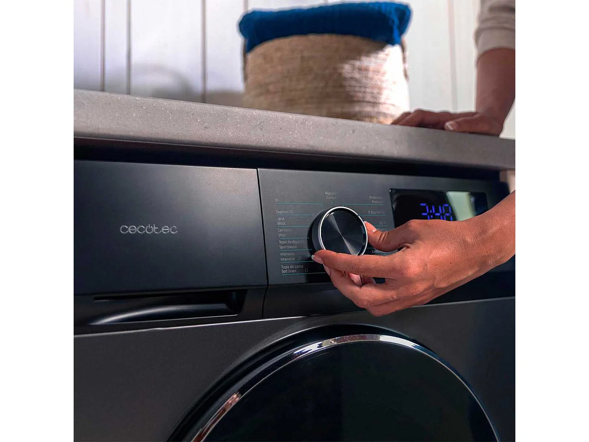 Lavadora Cecotec Bolero Dresscode 7500 Inverter A 7kg 1400 rpm A inox 85 cm