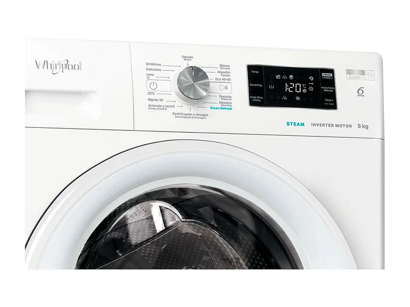 Lavadora Whirpool FFB 9469 WV SPT 9kg 1400 rpm Motor Inverter A blanco 85 cm