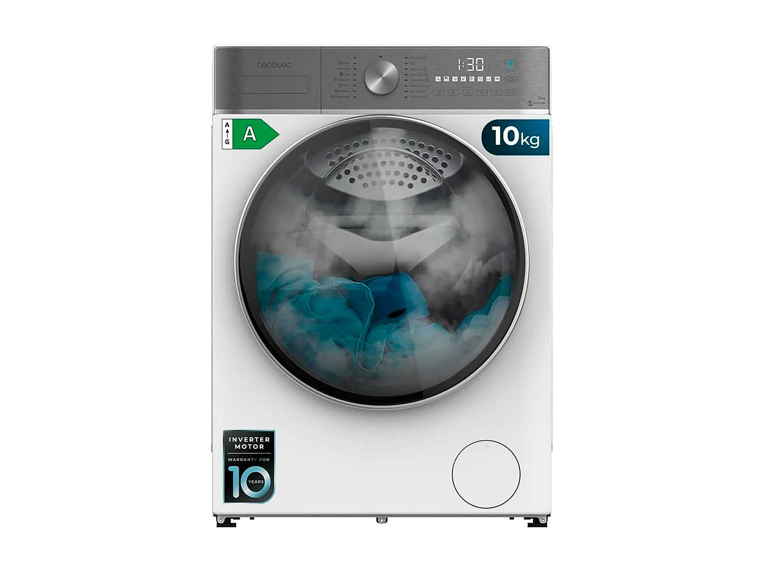 Lavadora Cecotec  Bolero DressCode 10800 Inverter A 10kg 1400 rpm motor Inverter Plus A blanco 85 cm