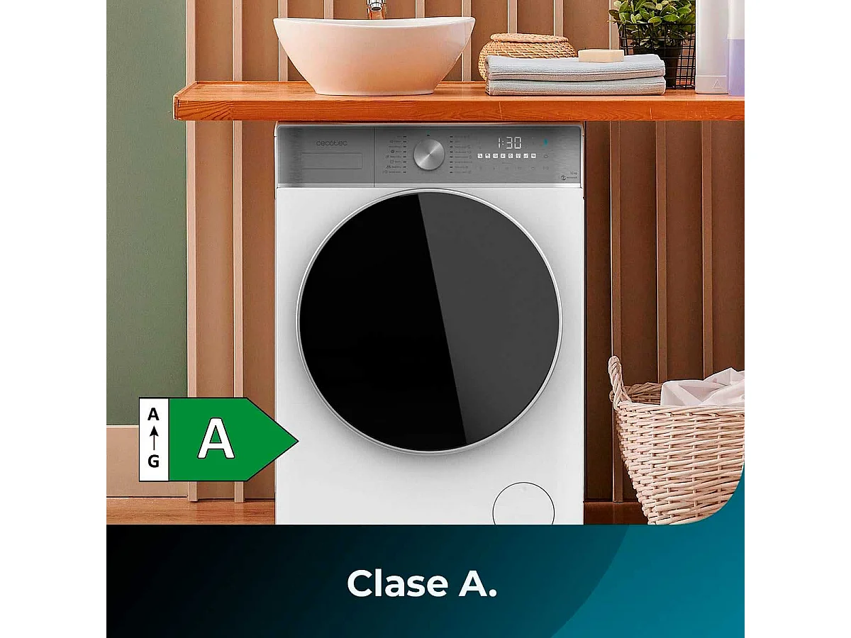 Lavadora Cecotec  Bolero DressCode 10800 Inverter A 10kg 1400 rpm motor Inverter Plus A blanco 85 cm