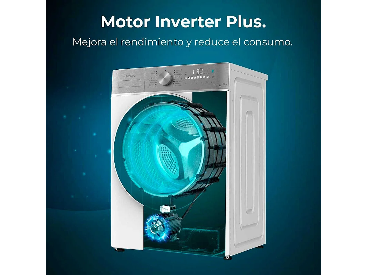Lavadora Cecotec  Bolero DressCode 10800 Inverter A 10kg 1400 rpm motor Inverter Plus A blanco 85 cm