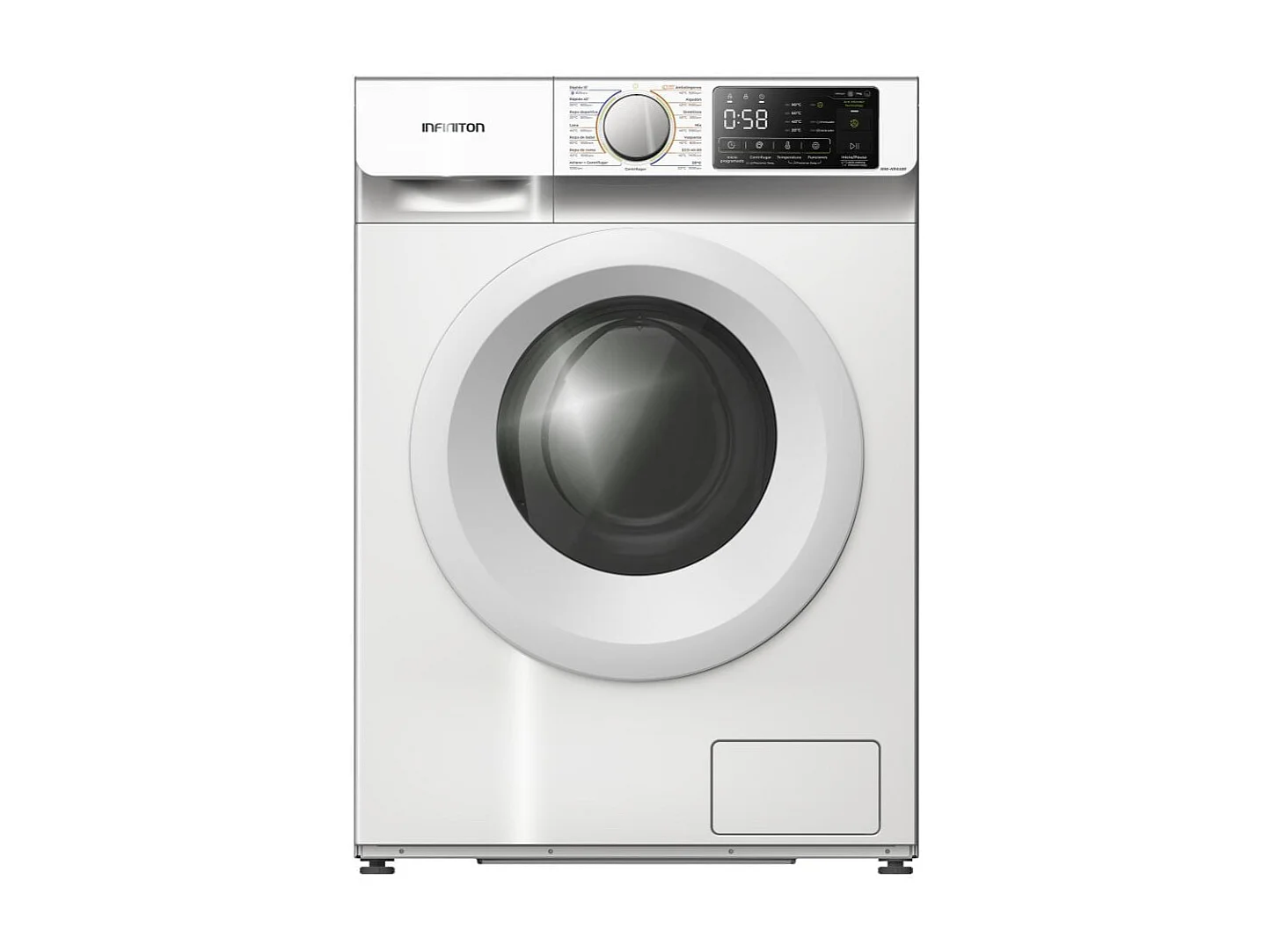 Lavadora Infiniton WM-N94ABE 9kg 1400 rpm 15 programas A blanco 59,5 cm