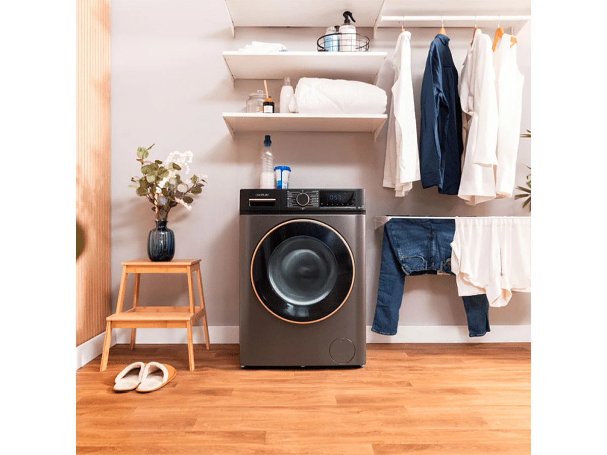 Lavadora Cecotec DressCode 7610 Inverter Steel A 7kg 1400 rpm Motor Inverter Plus A gris 85 cm
